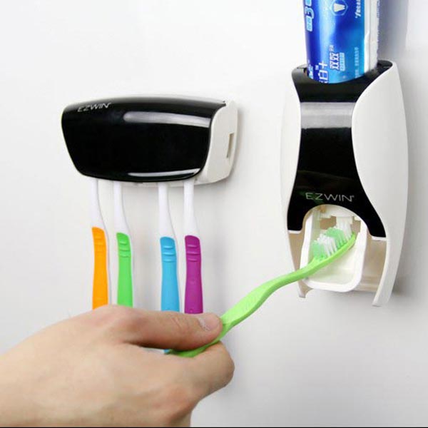 Brush & Tooth Paste Dispenser