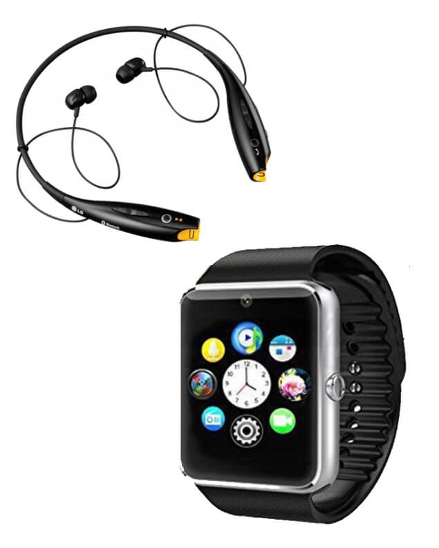 Enjoy music with LG Stereo Headset + W08 Mobile Watch Price in Pakistan | LAPTAB