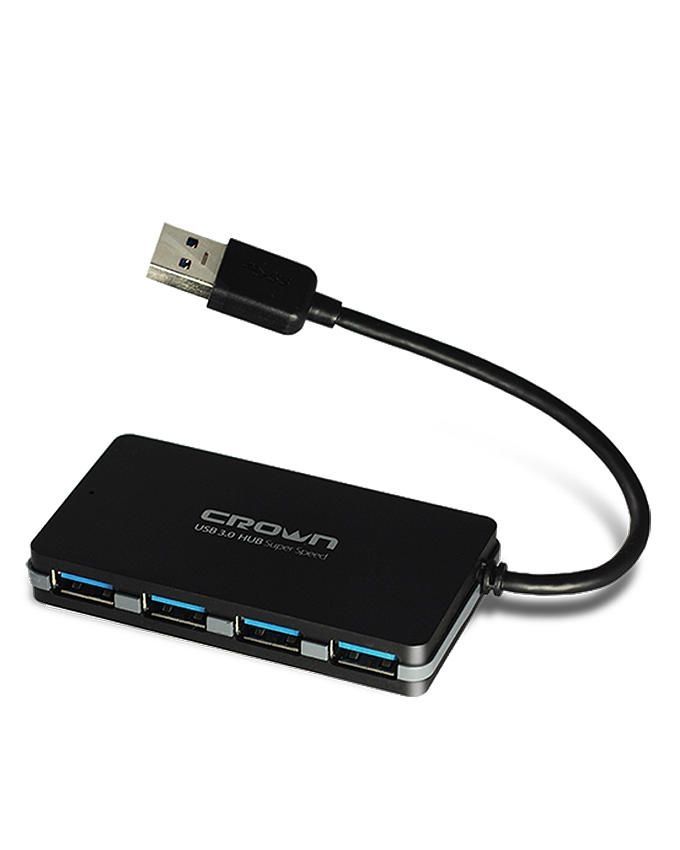   4-Port USB 3.0 Portable Compact Hub For PC Laptop