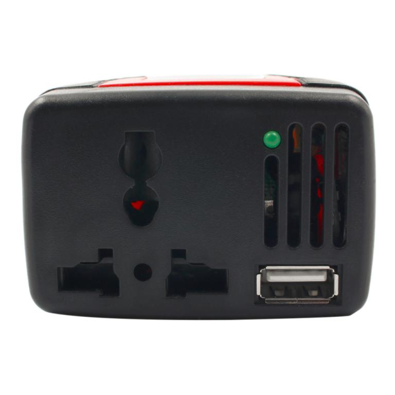thumbnail image 2 of 75W 12V DC To 110/220V AC Car Power Inverter With USB 5V Charger Port 2 of 4