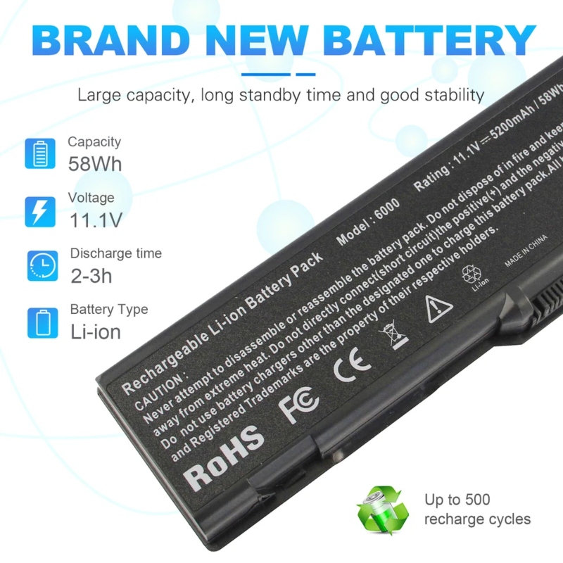 Dell Inspiron XPS Gen 2 6-Cell Replacement Laptop Battery