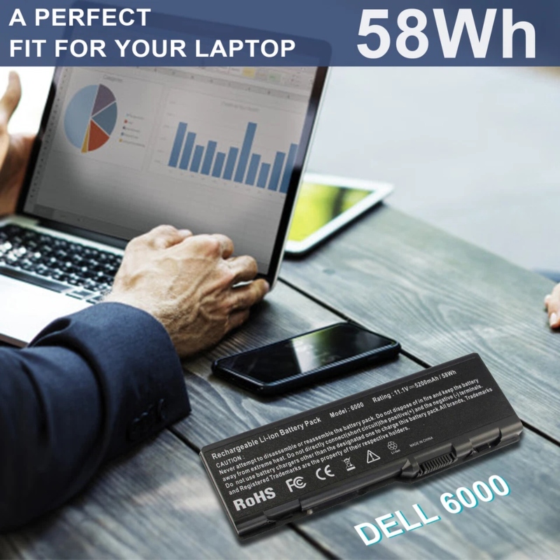 Dell Inspiron XPS Gen 2 6-Cell Replacement Laptop Battery