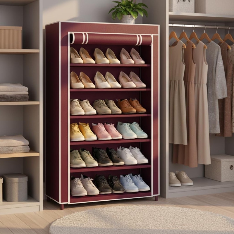 Fashion Style Multilayer Shelf Portable Lightweight Shoe Rack for 15 Pairs Price in Pakistan | LAPTAB