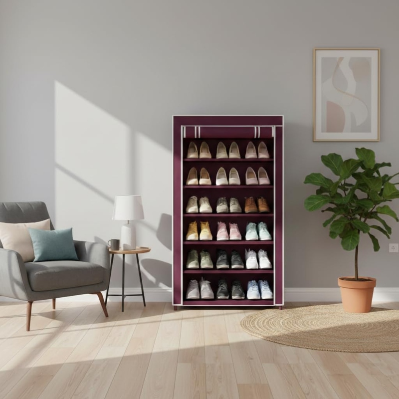 Fashion Style Multilayer Shelf Portable Lightweight Shoe Rack for 15 Pairs Price in Pakistan | LAPTAB