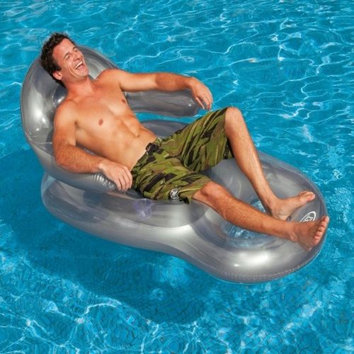 Pool Chair with Backrest  - Transparent