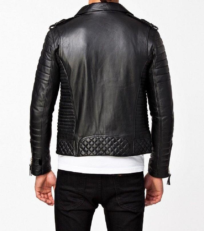 Men's Slim Fit Biker Style Leather jacket MB12 Price in Pakistan | LAPTAB