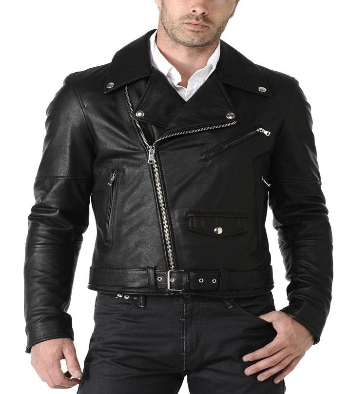 Mens Biker Style Leather Jacket MB11 Price in Pakistan | LAPTAB