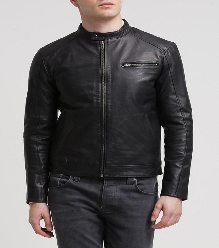 Men's Slim Fit Leather jacket BM Price in Pakistan | LAPTAB