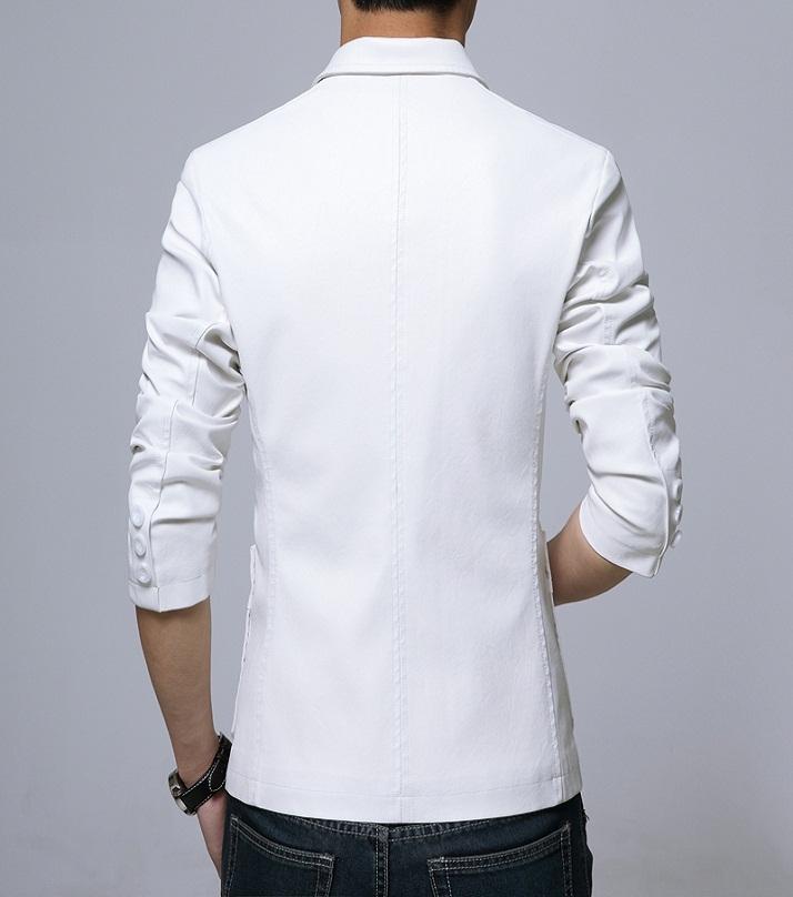 Men's Slim Fit Coat White MC 3 Price in Pakistan | LAPTAB