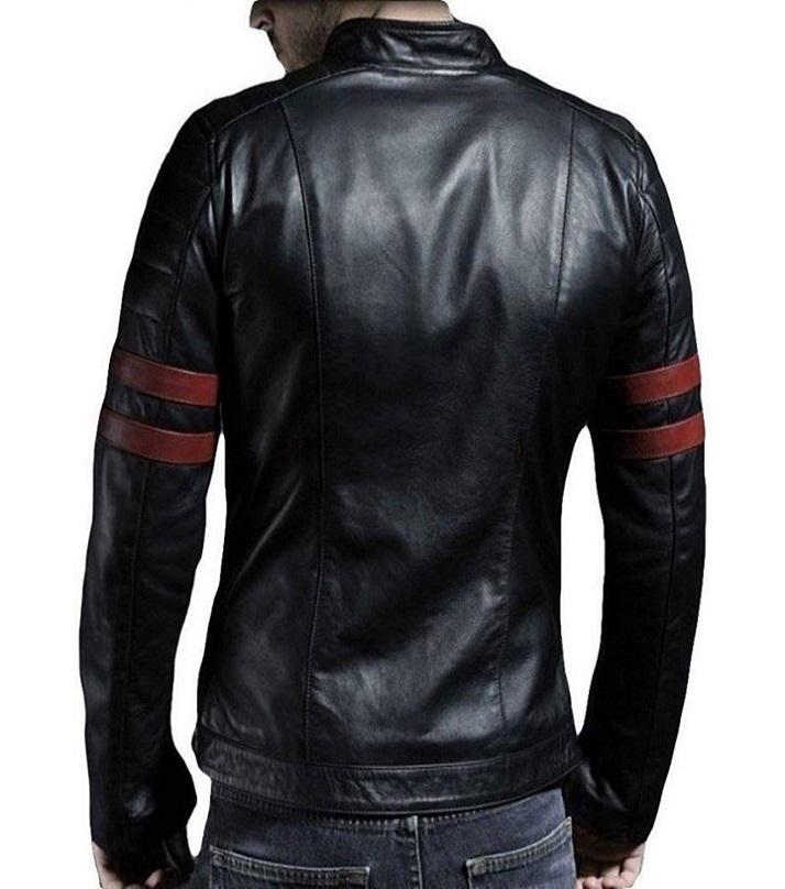 Men's Slim Fit Leather Jacket D1 Price in Pakistan | LAPTAB