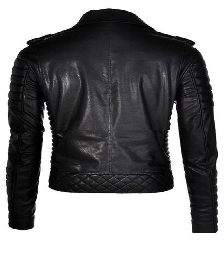 Men's Slim Fit Biker Leather Jacket MBB2 Price in Pakistan | LAPTAB