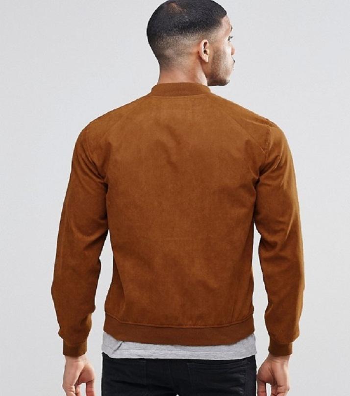 Mustard PU Leather Slim Fit Jacket for Men Price in Pakistan | LAPTAB