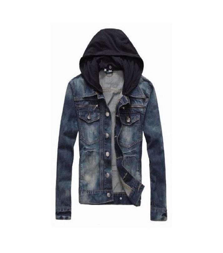 Buy Men's Slim Fit Blue Denim Jacket DJ1 Best Price in Pakistan (June