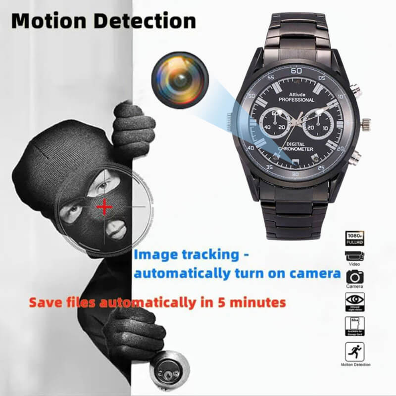  SPY CAMERA VIDEO WATCH 1080p 32gb memory