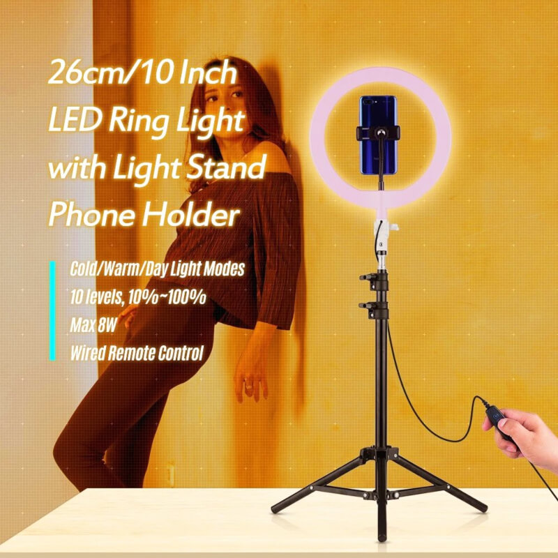 IMMUTABLE Circle Lighting Professional LED Ring Light with 3 Light Modes  for Makeup, Video Shooting RIMT-7 Ring Flash - IMMUTABLE : Flipkart.com