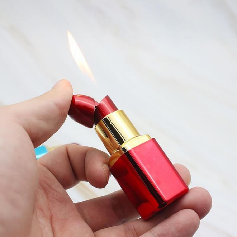  Creative Lipstick Style Butane Gas Lighter