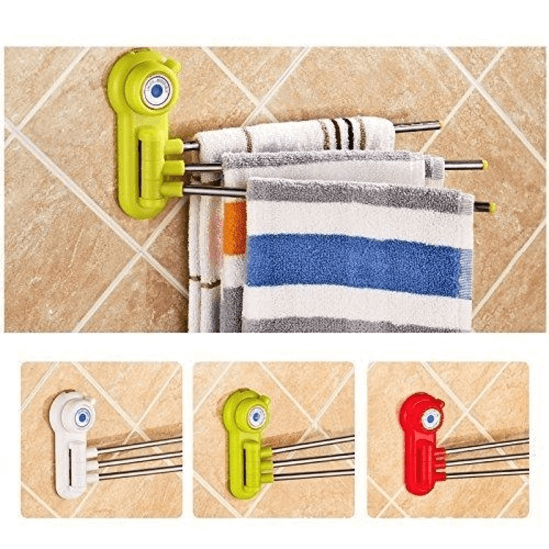towel-hanger-for-bathroom-suction-cup-rotating-3-swing-arm