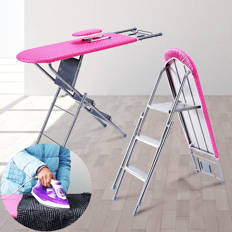 2-in-1-aluminum-folding-iron-table-with-4-step-ladder