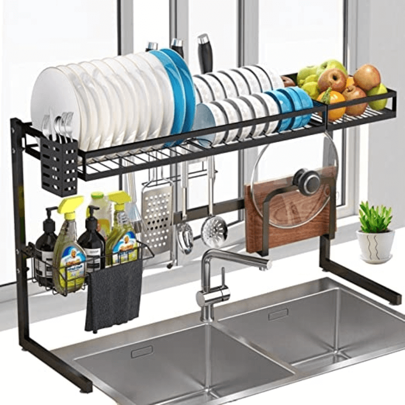 over-the-sink-dish-utensils-drying-rack