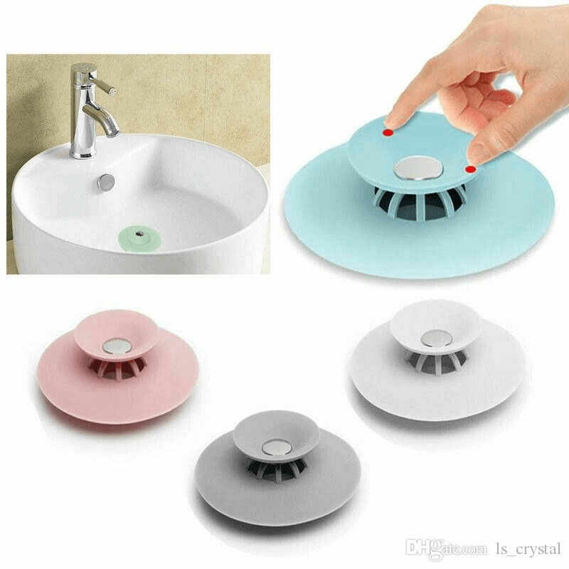 Silicone Bathroom Anti-blocking Sink Drain Filter Plug
