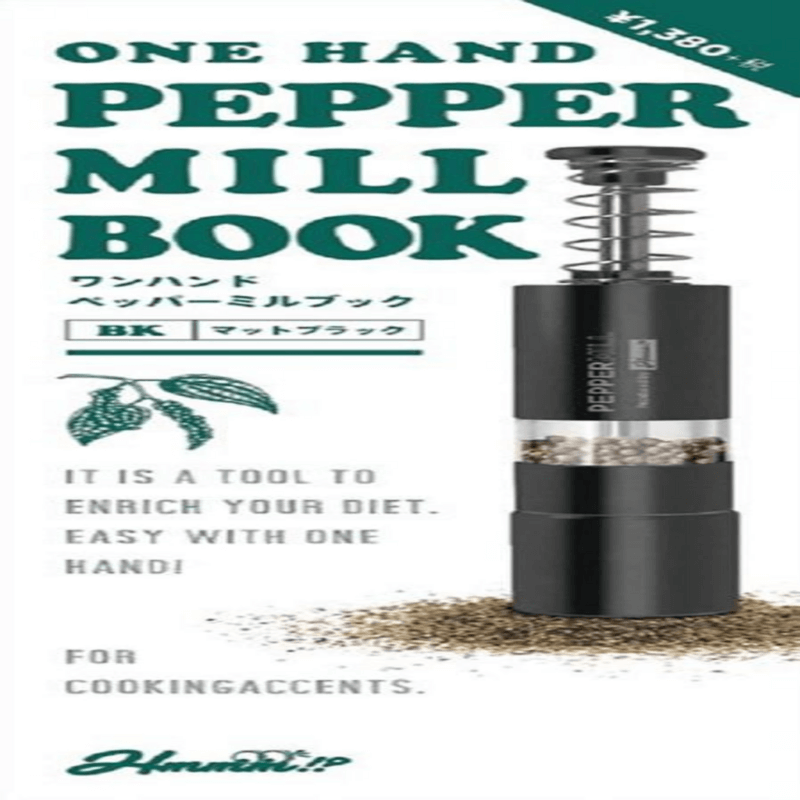 Stainless steel hand black pepper grinder Mill Book