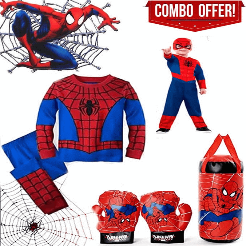 Spiderman Costume Gloves and Sandbag for Kids Price in Pakistan | LAPTAB