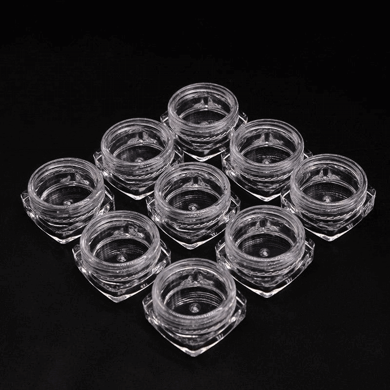 12Pcs Storage Plastic Bottle for Jewelry Cosmetics Accessories- Round Small 