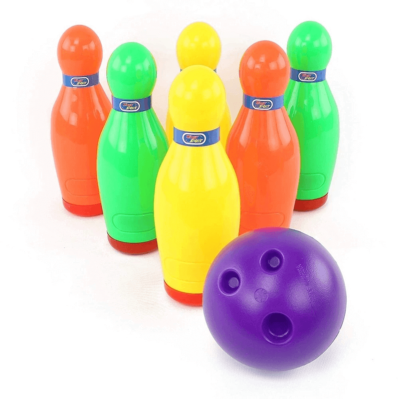 Deluxe Bowling Set Toy For Kids 6 Pins & 2 Balls