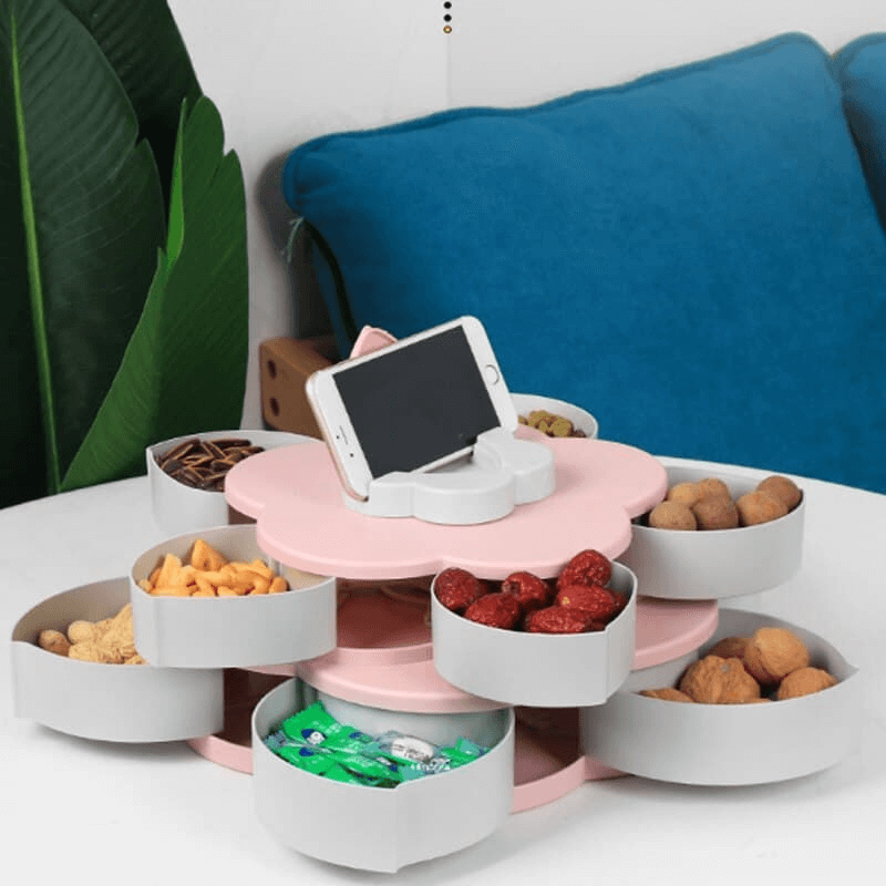double-layer-flower-fruit-container-with-mobile-holder