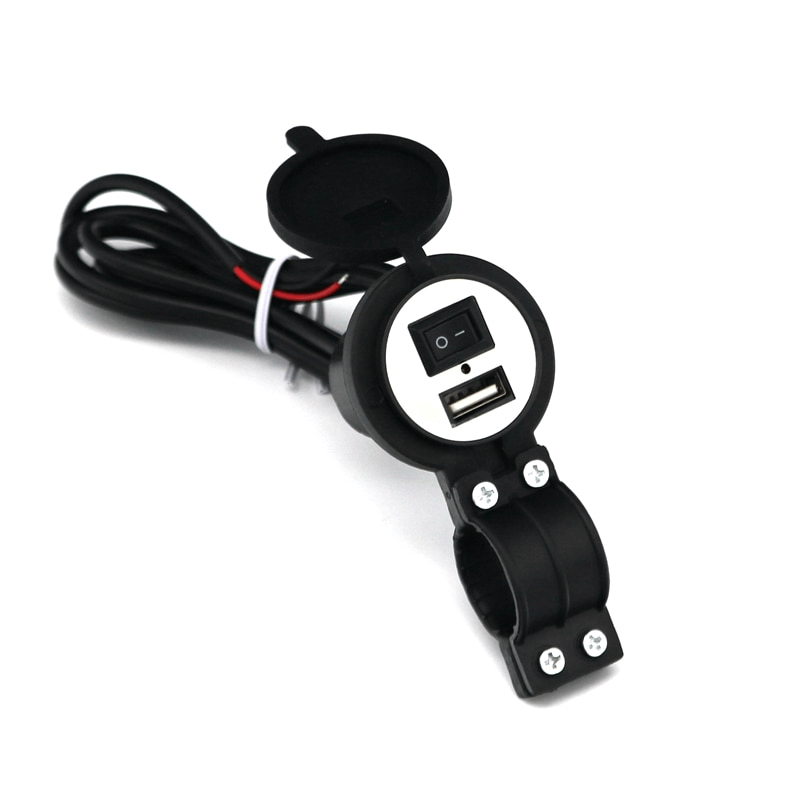 Motorcycle Electric Bicycle Handlebar Waterproof USB Charger For Phone