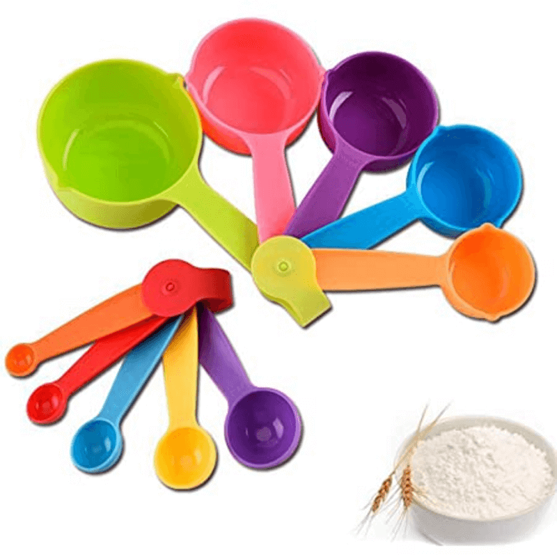 Plastic Measuring Cups and Spoons Multi-color Price in Pakistan | LAPTAB