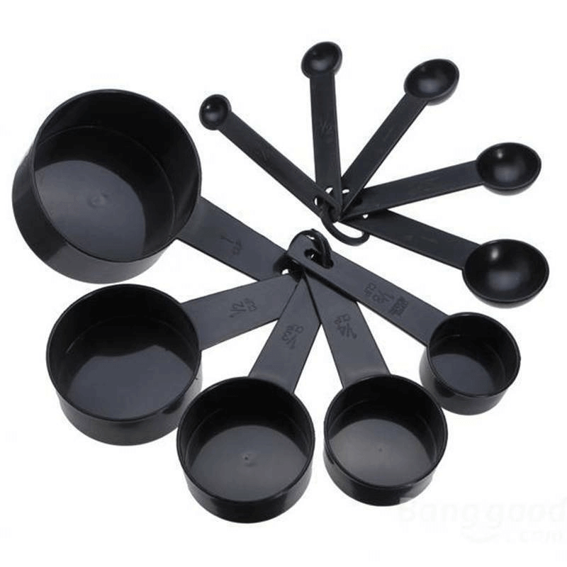 10pcs Plastic Measuring Cups and Spoons