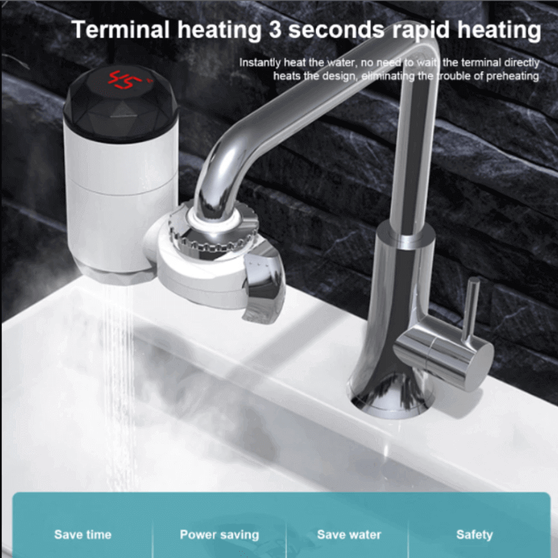 Electric Water Heater faucet with LCD screen