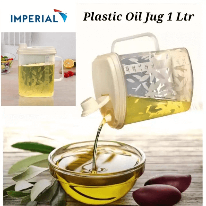 Aroni Plastic Oil Jug - 1000ml