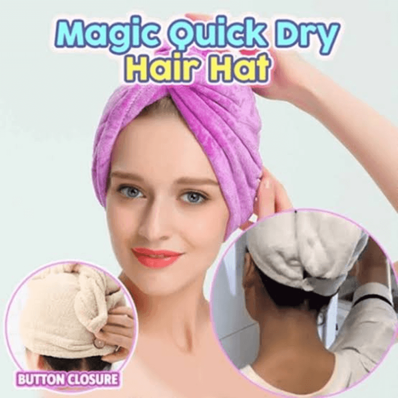 Buy Quick Hair Drying Cap Towel Wrap - Best Price in Pakistan (March, 2023)  | Laptab