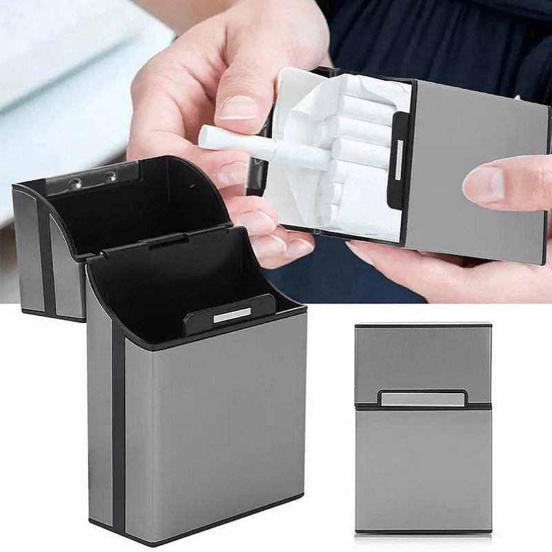 Pocket Aluminum Cigarette Case Storage Box
