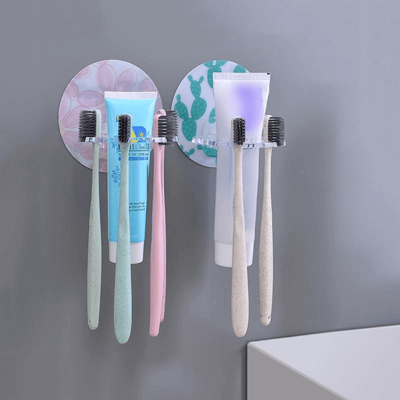 Acrylic Toothbrush and Toothpaste Holder