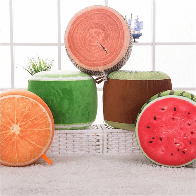 3D Fruit Inflatable Foldable Stool