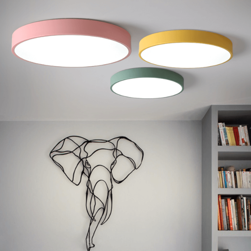 Modern Nordic Pastel Colored Ceiling Light