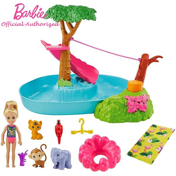 Barbie and Chelsea the Lost Birthday Pool Surprise Playset