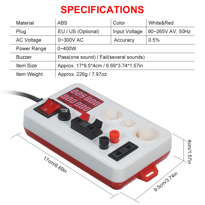 Circuit Testing Device LED Power Tester