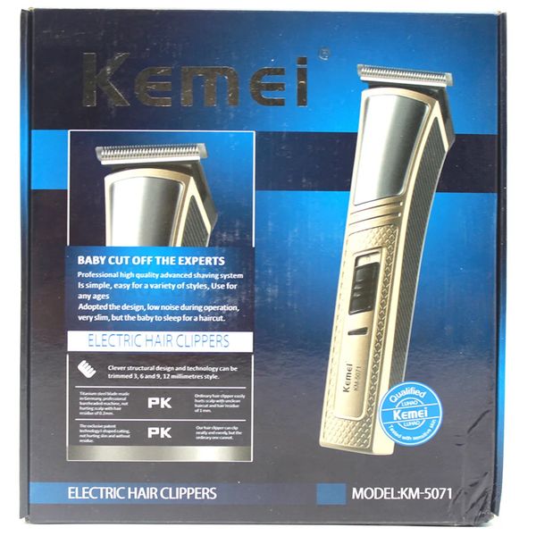 Kemei KM-5071 Rechargeable Hair Clipper Powerful Hair Trimmer