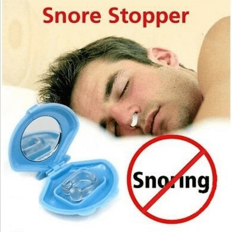 Pair of 2 in 1 Mini Anti Snoring Air Purifier Sleeping Breath Nose Clip