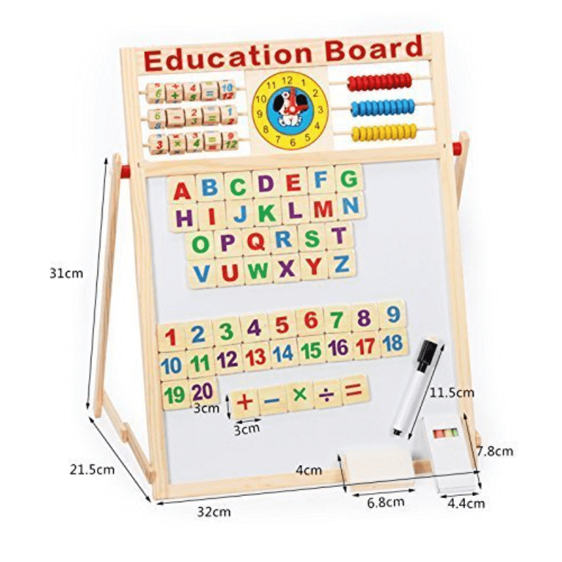 dual-sided-learning-magnetic-wooden-board