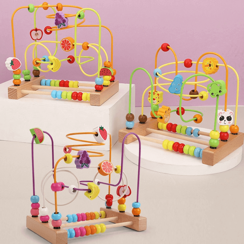 First Bead Maze Roller Coaster Toy for Toddlers