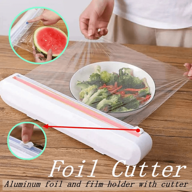 New creative plastic wrap and foil cutter