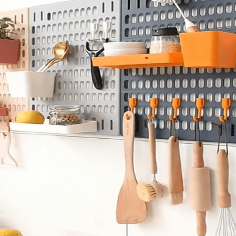 room-kitchen-decor-hole-board-wall-shelf-hooks