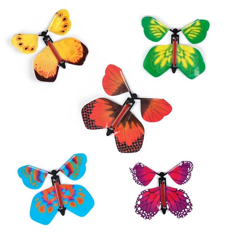 Stress Relief Flying Butterfly Novelty Magic Toy Pack Of 6