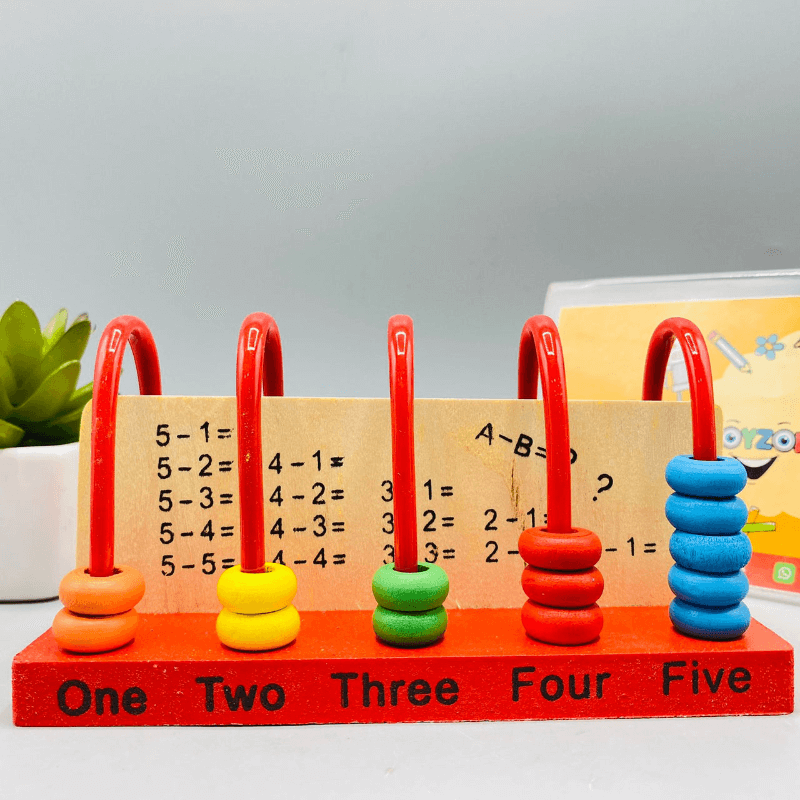 5 Gear Eco-Friendly Learning Abacus For Kids
