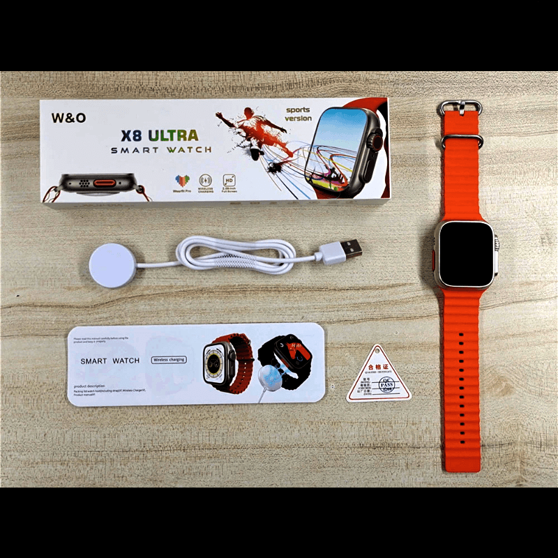 X8 Ultra 2.08-Inch NFC Always-On Display Smart Watch
